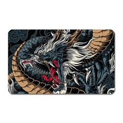 Dragon Snake Legend Japanese Mythology Magnet (rectangular) by Perong