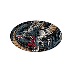 Dragon Snake Legend Japanese Mythology Sticker Oval (10 Pack) by Perong