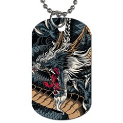 Dragon Snake Legend Japanese Mythology Dog Tag (two Sides) by Perong