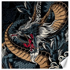 Dragon Snake Legend Japanese Mythology Canvas 12  X 12  by Perong