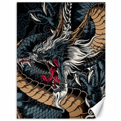 Dragon Snake Legend Japanese Mythology Canvas 36  X 48  by Perong