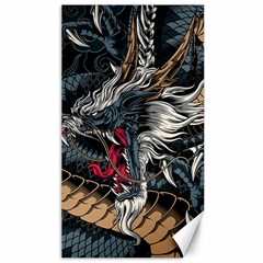 Dragon Snake Legend Japanese Mythology Canvas 40  X 72  by Perong