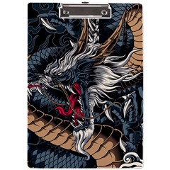 Dragon Snake Legend Japanese Mythology A4 Acrylic Clipboard by Perong