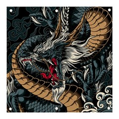 Dragon Snake Legend Japanese Mythology Banner And Sign 3  X 3  by Perong