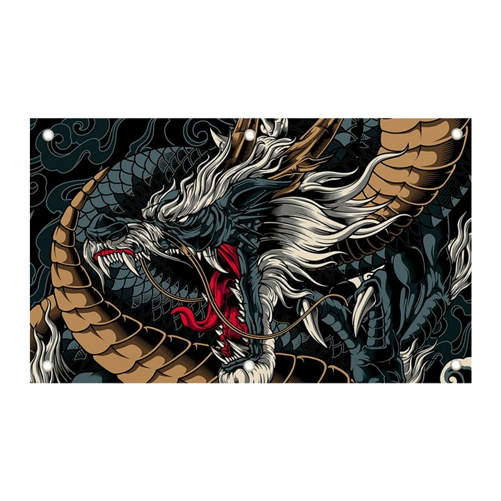 Dragon Snake Legend Japanese Mythology Banner and Sign 5  x 3 