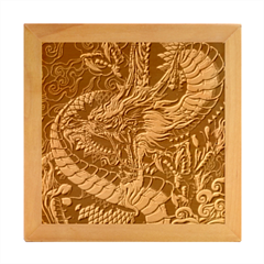 Dragon Snake Legend Japanese Mythology Wood Photo Frame Cube by Perong