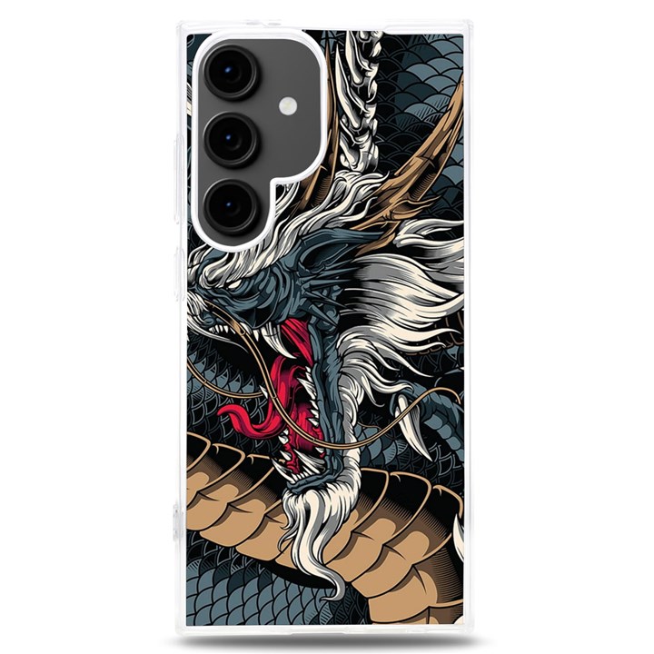 Dragon Snake Legend Japanese Mythology Samsung Galaxy S24 Plus 6.7 Inch TPU UV Case