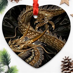 Japanese Dragon Pentagram Ornament (heart)