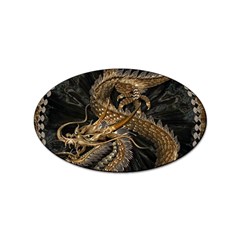 Japanese Dragon Pentagram Sticker (oval) by Perong