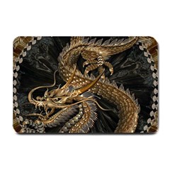 Japanese Dragon Pentagram Small Doormat by Perong