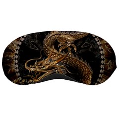 Japanese Dragon Pentagram Sleep Mask by Perong