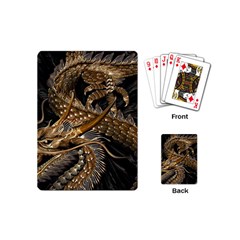 Japanese Dragon Pentagram Playing Cards Single Design (mini)