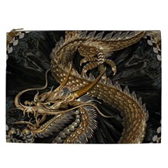 Japanese Dragon Pentagram Cosmetic Bag (xxl) by Perong