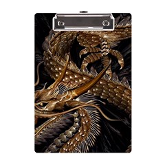 Japanese Dragon Pentagram A5 Acrylic Clipboard by Perong