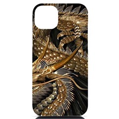 Japanese Dragon Pentagram Iphone 14 Plus Black Uv Print Case by Perong