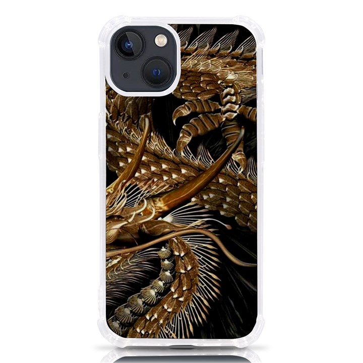 Japanese Dragon Pentagram iPhone 13 TPU UV Print Case