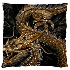 Japanese Dragon Pentagram 16  Baby Flannel Cushion Case (two Sides) by Perong