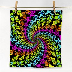 3d Grateful Dead 90 s Neon Dancing Bears Face Towel by Perong