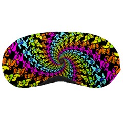 3d Grateful Dead 90 s Neon Dancing Bears Sleep Mask by Perong