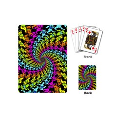 3d Grateful Dead 90 s Neon Dancing Bears Playing Cards Single Design (mini) by Perong