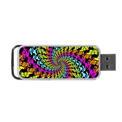 3d Grateful Dead 90 s Neon Dancing Bears Portable Usb Flash (one Side) by Perong