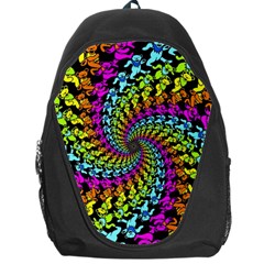 3d Grateful Dead 90 s Neon Dancing Bears Backpack Bag by Perong