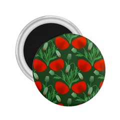 Poppy Fierce Wolf Poppies Bud 2 25  Magnets by Perong