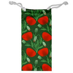 Poppy Fierce Wolf Poppies Bud Jewelry Bag by Perong