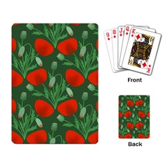 Poppy Fierce Wolf Poppies Bud Playing Cards Single Design (rectangle)