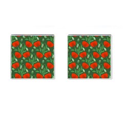 Poppy Fierce Wolf Poppies Bud Cufflinks (square) by Perong