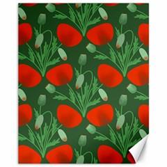 Poppy Fierce Wolf Poppies Bud Canvas 11  X 14  by Perong