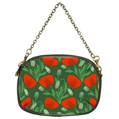 Poppy Fierce Wolf Poppies Bud Chain Purse (one Side) by Perong