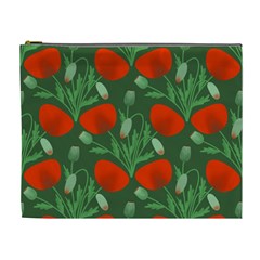 Poppy Fierce Wolf Poppies Bud Cosmetic Bag (xl) by Perong