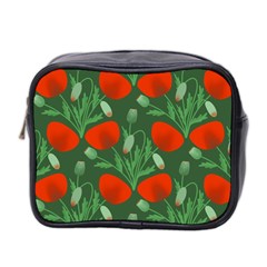 Poppy Fierce Wolf Poppies Bud Mini Toiletries Bag (two Sides) by Perong