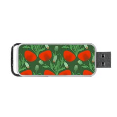 Poppy Fierce Wolf Poppies Bud Portable Usb Flash (one Side) by Perong