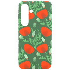 Poppy Fierce Wolf Poppies Bud Samsung Galaxy S24 6 2 Inch Black Tpu Uv Case by Perong