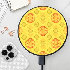 Art Pattern Design Background Wireless Fast Charger(black) by Perong