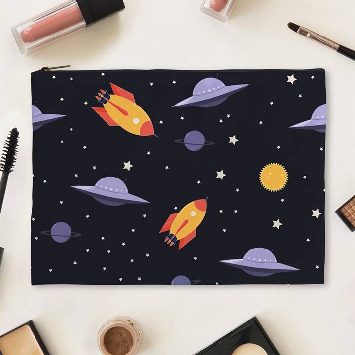 Cosmos Rocket Spaceship Ufo Cosmetic Bag (XL)