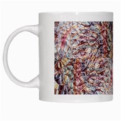 Stitches Blend White Mug by kaleidomarblingart