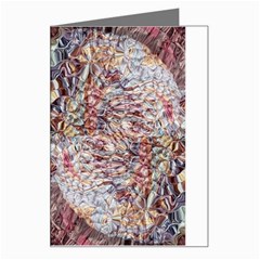 Stitches Blend Greeting Card by kaleidomarblingart