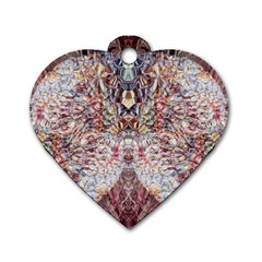 Stitches Blend Dog Tag Heart (one Side) by kaleidomarblingart