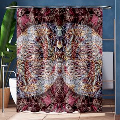 Stitches Blend Shower Curtain 60  X 72  (medium)  by kaleidomarblingart