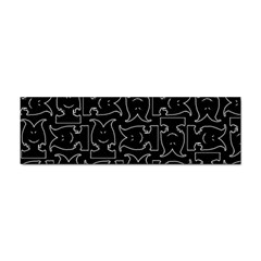 Enigmatic Demon Black And White Pattern Sticker Bumper (100 Pack) by dflcprintsclothing