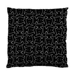 Enigmatic Demon Black And White Pattern Standard Cushion Case (two Sides) by dflcprintsclothing