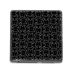 Enigmatic Demon Black And White Pattern Memory Card Reader (square 5 Slot) by dflcprintsclothing