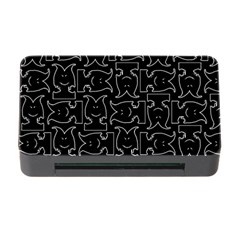 Enigmatic Demon Black And White Pattern Memory Card Reader With Cf by dflcprintsclothing