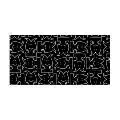 Enigmatic Demon Black And White Pattern Yoga Headband