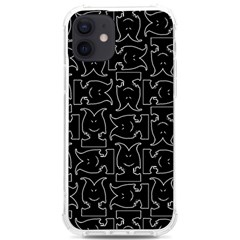 Enigmatic Demon Black And White Pattern Iphone 12/12 Pro Tpu Uv Print Case by dflcprintsclothing