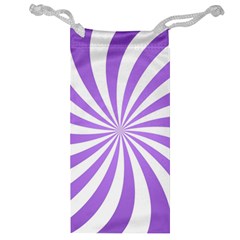 Spiral Vortex Rays Lavender Swirl Purple Jewelry Bag by Salmanaz77