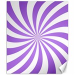 Spiral Vortex Rays Lavender Swirl Purple Canvas 20  x 24  19.57 x23.15  Canvas - 1